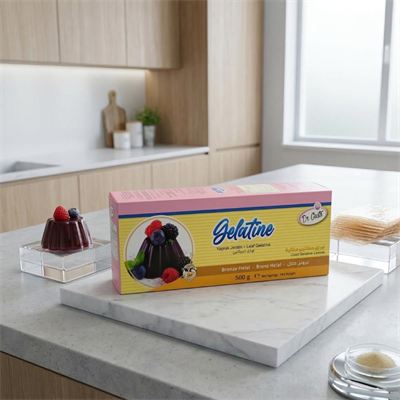 Yaprak Jelatin 500 GR Helal Sertifikalı – Pastacılık ve Tatlılar İçin Jel Oluşturucu