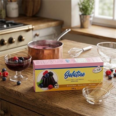 Yaprak Jelatin 500 GR Helal Sertifikalı – Pastacılık ve Tatlılar İçin Jel Oluşturucu