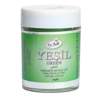 Yenilebilir Metalik Toz Boya Yeşil 10 Gr