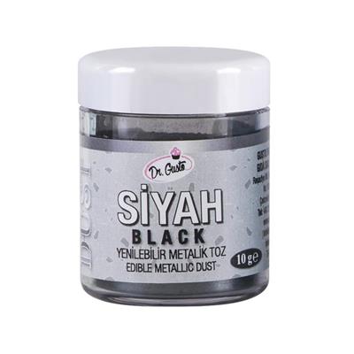Dr. Gusto Yenilebilir Metalik Toz Siyah Boya 10 gr