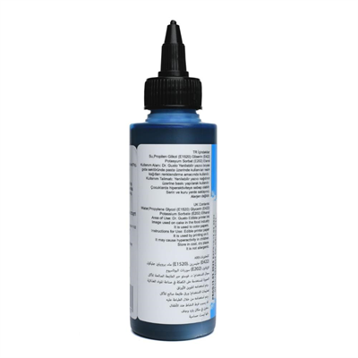 Yenilebilir Yazıcı Gıda Mürekkebi Mavi (Cyan) 115 ML – Pasta Baskı ve Gıda Yazıcı Mürekkebi