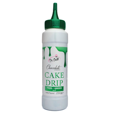 Yeşil Cake Drip 250 g – Pasta, Kek ve Tatlı Üzeri Kaplama Sosu
