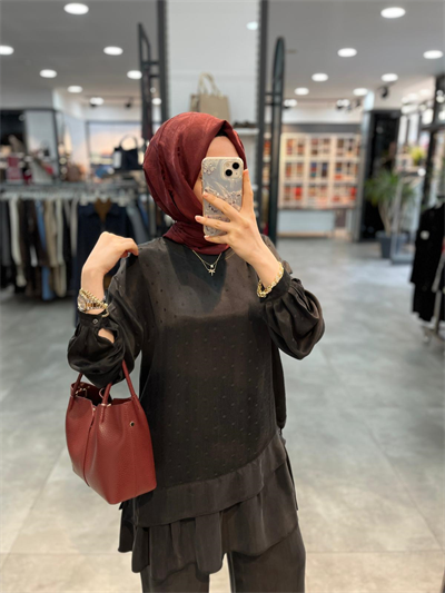 Defrina Puantiye Jakar Kombinli Cupra Takım - Siyah