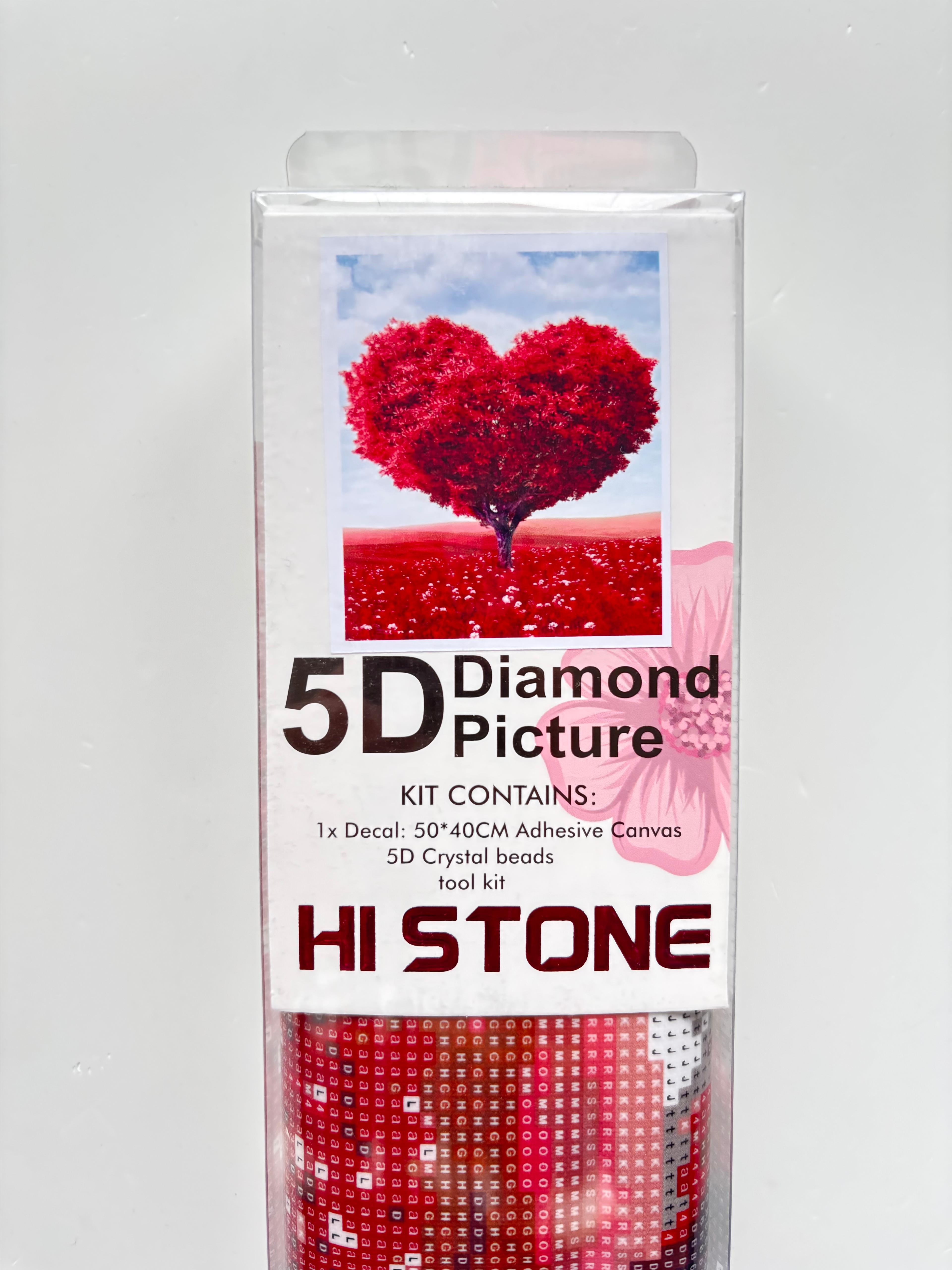 Boncuk İşleme Kiti 50 x 40 Kalp Ağacı