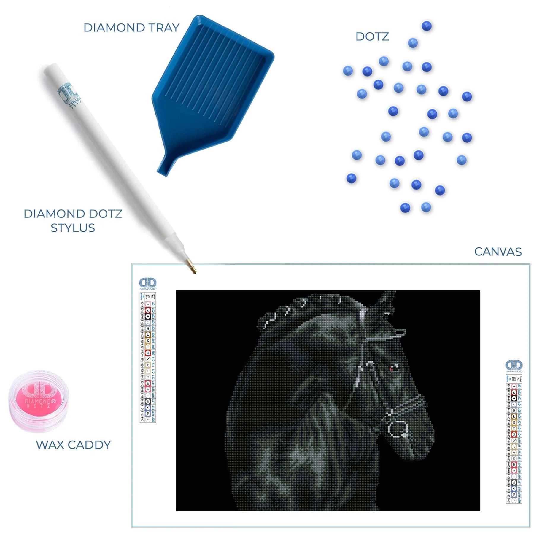 Diamond Dotz Elmas Mozaik Tablo Siyah Işıltı – 41,9 x 52,1 cm