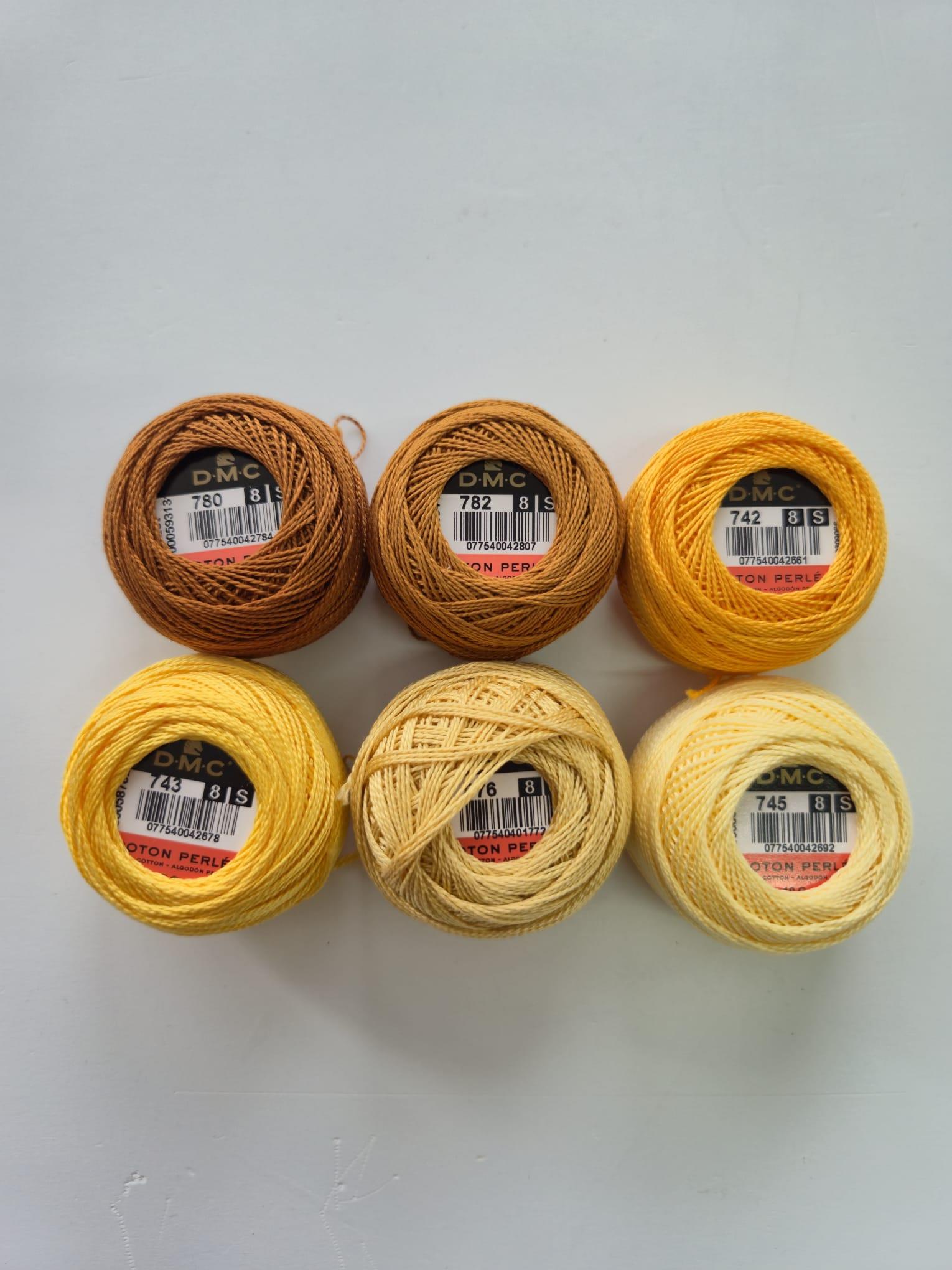 DMC KOTON PERLE 8 NUMARA - TURUNCU TONLARI SET