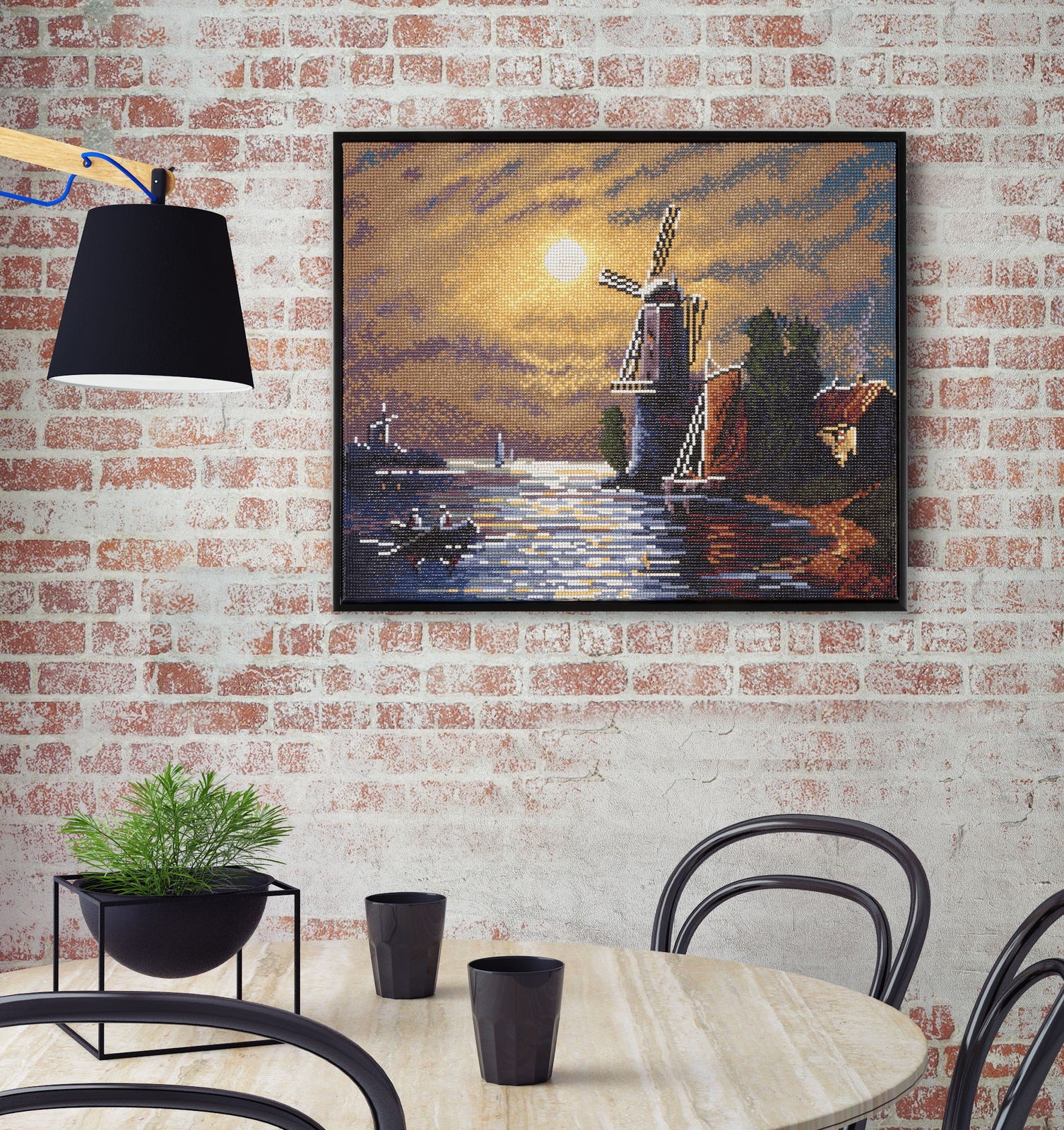 Diamond Dotz Elmas Mozaik Tablo Akşam Üstü – 52 x 41 cm