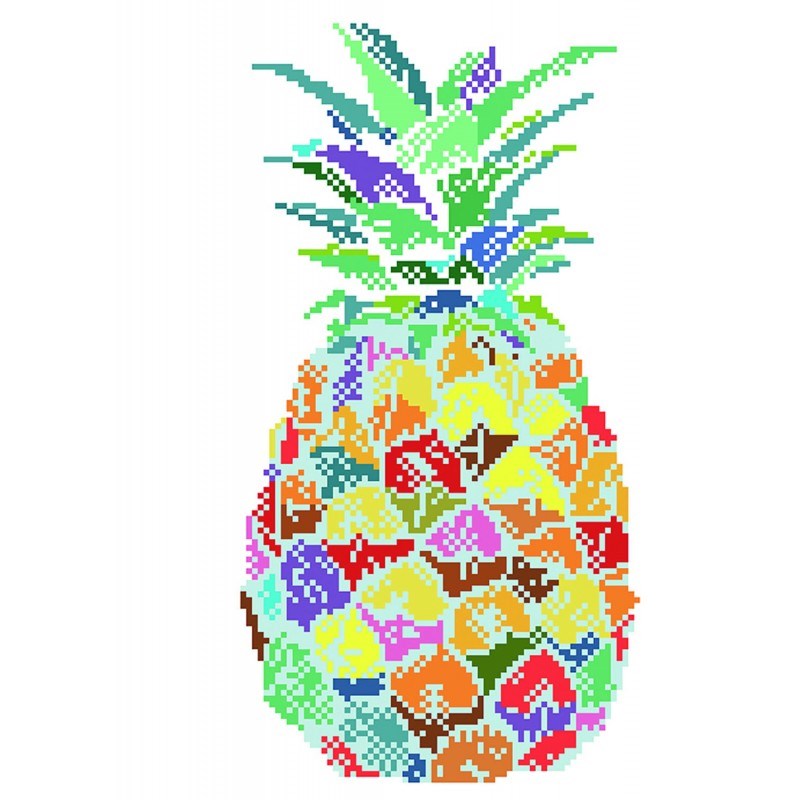 Diamond Dotz Elmas Mozaik Tablo Ananas Şoku – 39 x 28 cm