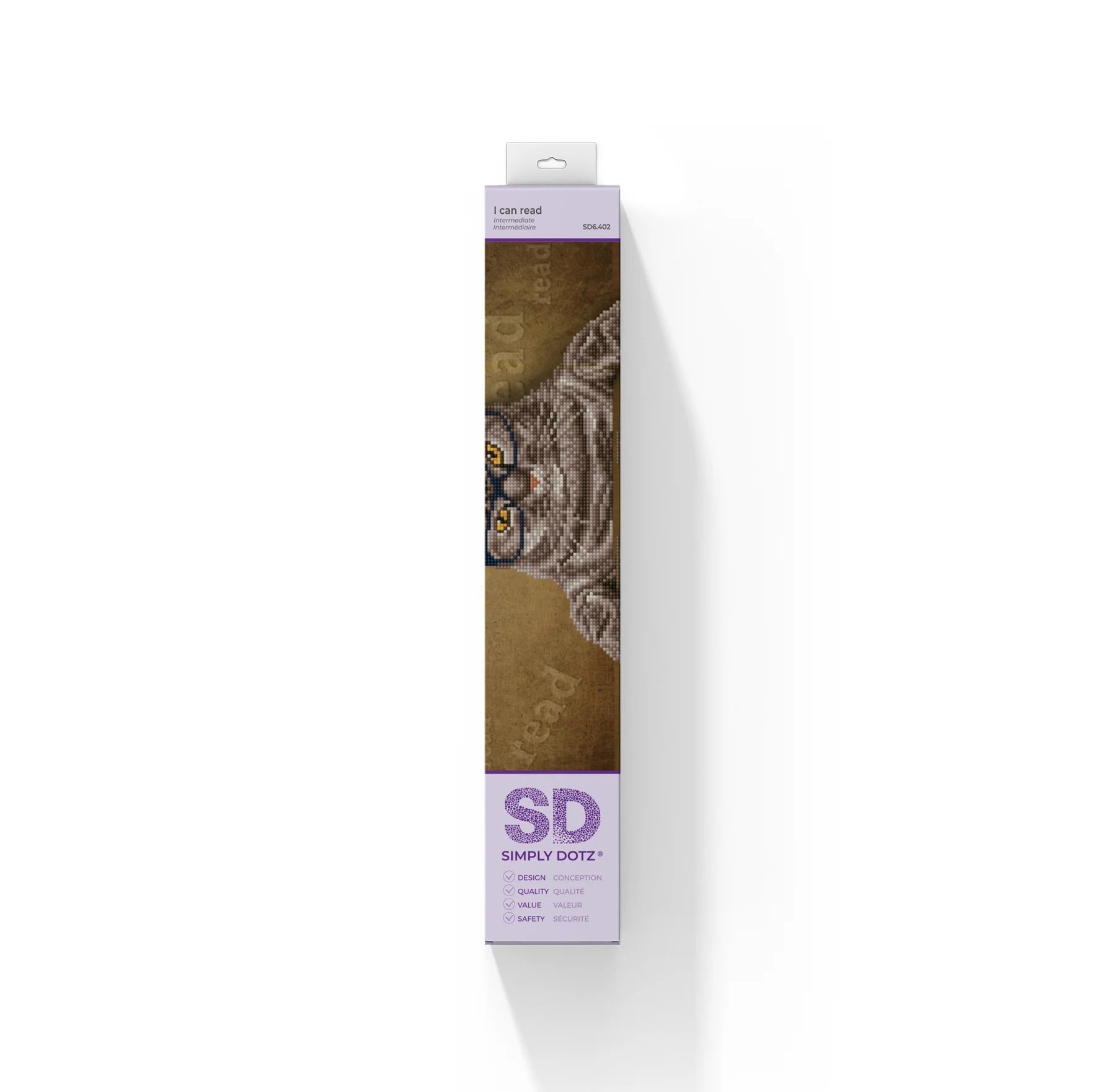 Diamond Dotz Elmas Mozaik Tablo Kitap Ve Kedi – 37 x 47 cm