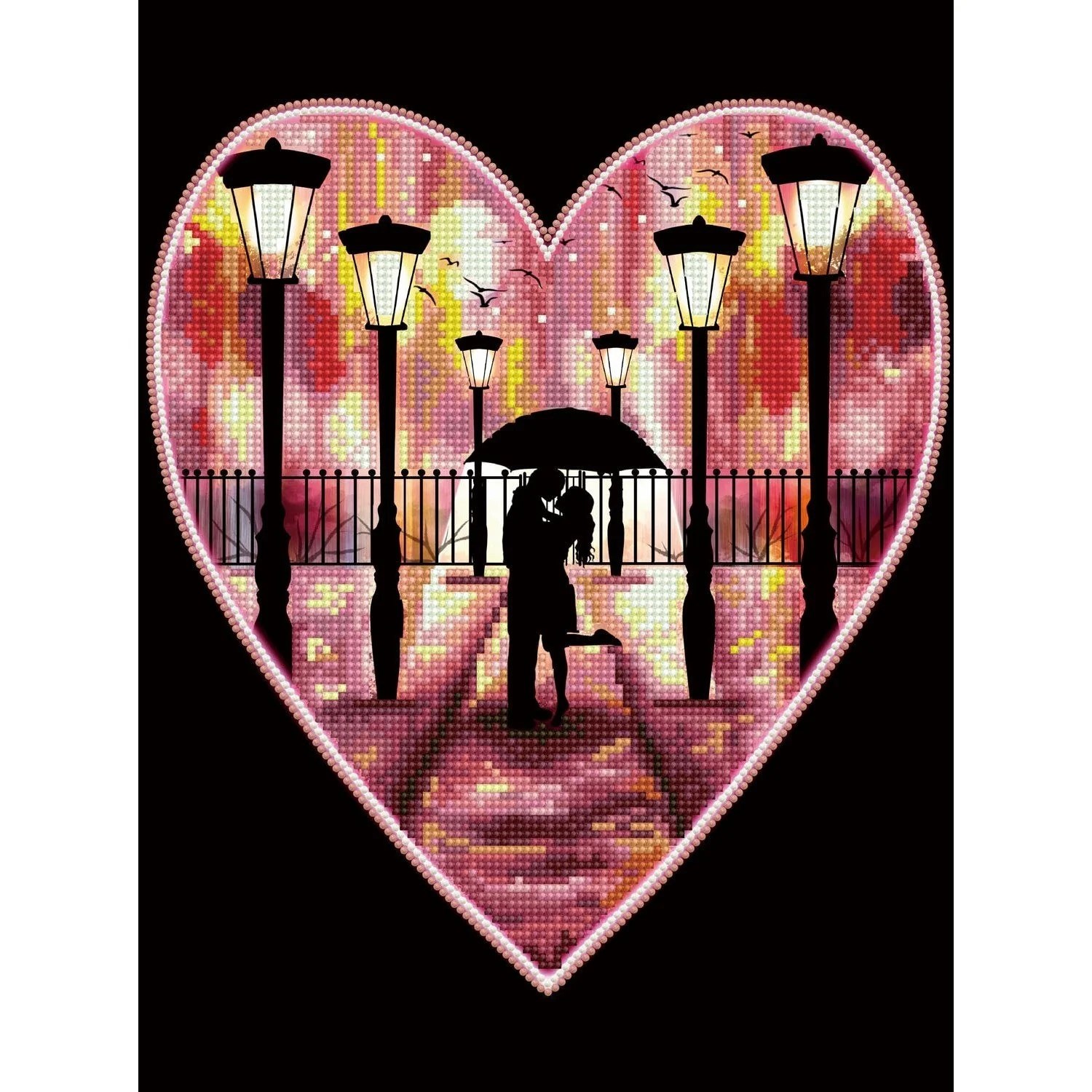Diamond Dotz Elmas Mozaik Tablo Romantik Date – 30 x 40 cm