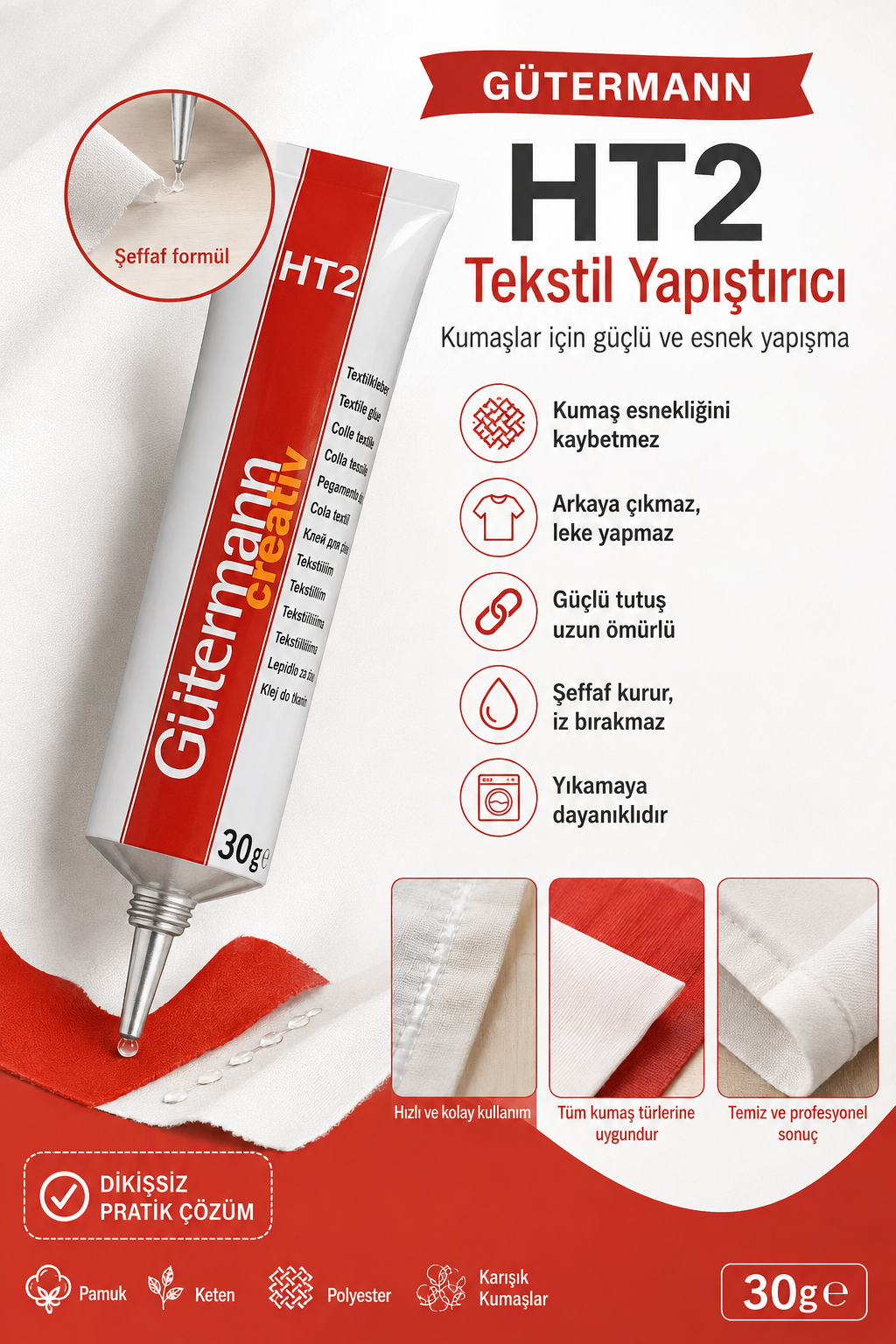 Gütermann Ht2 Kumaş Yapıştırıcısı