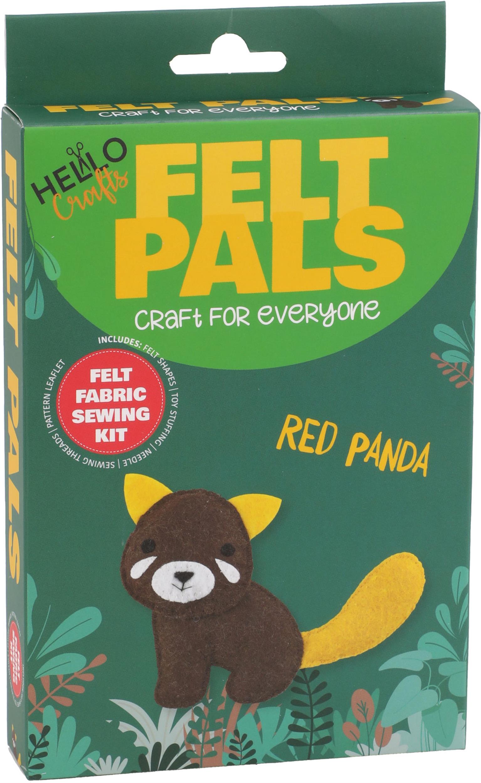 KEÇE ARKADAŞLAR DİKİŞ KİTİ KIZIL PANDA 10 CM 