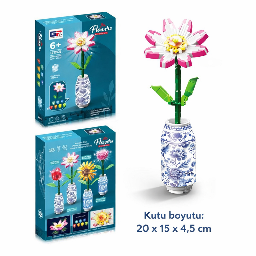 Lego Çiçek Seti Işıklı Parlayan Papatya