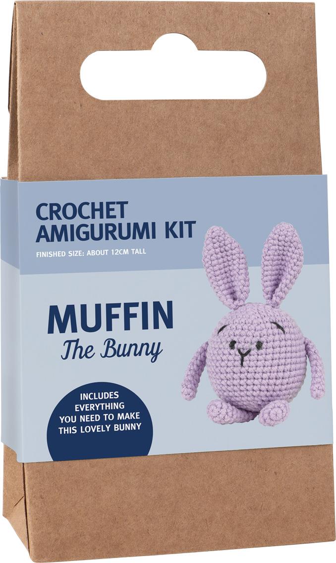 Amigurumi Kiti, Mini Örgü Seti LİLA TAVŞAN