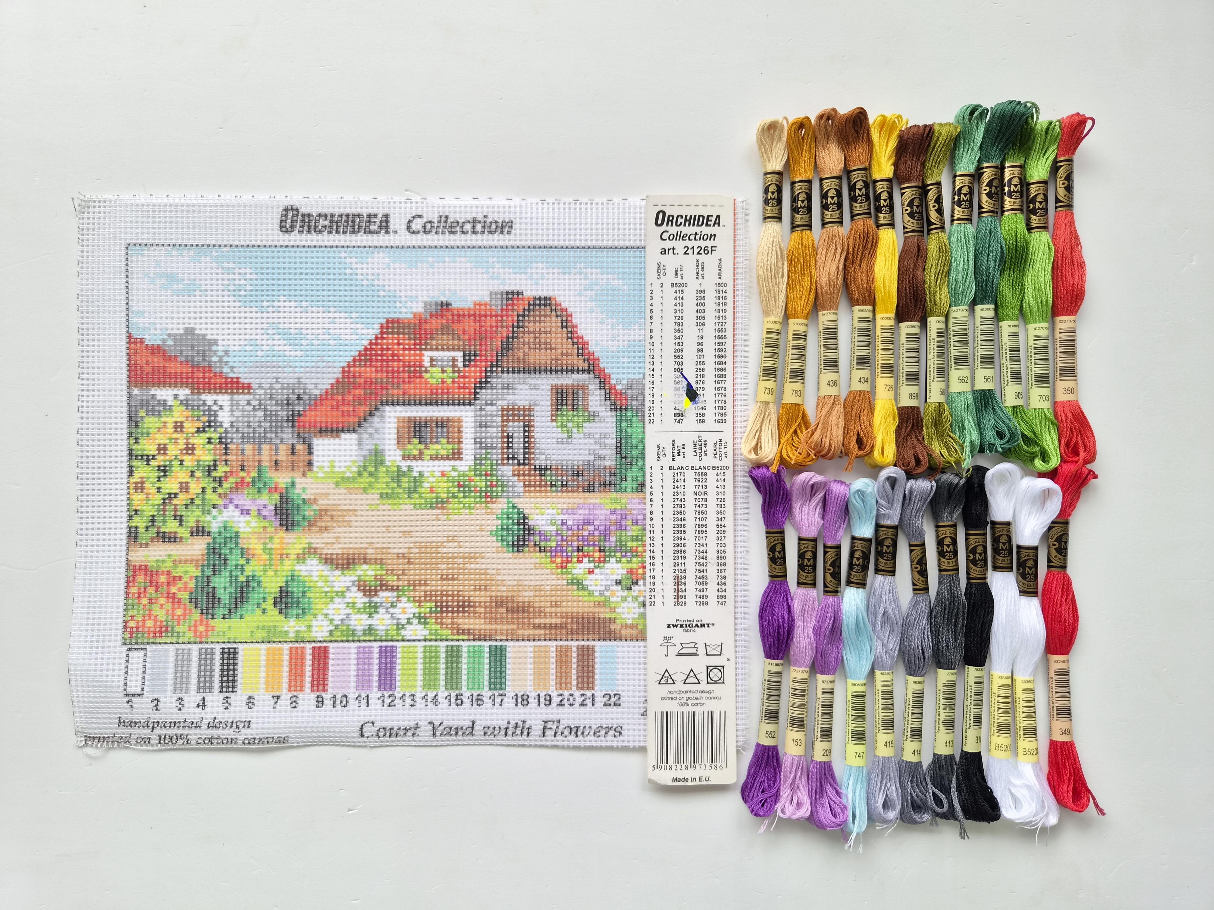 ORCHIDEA 18x24 Goblen - İplikli Set