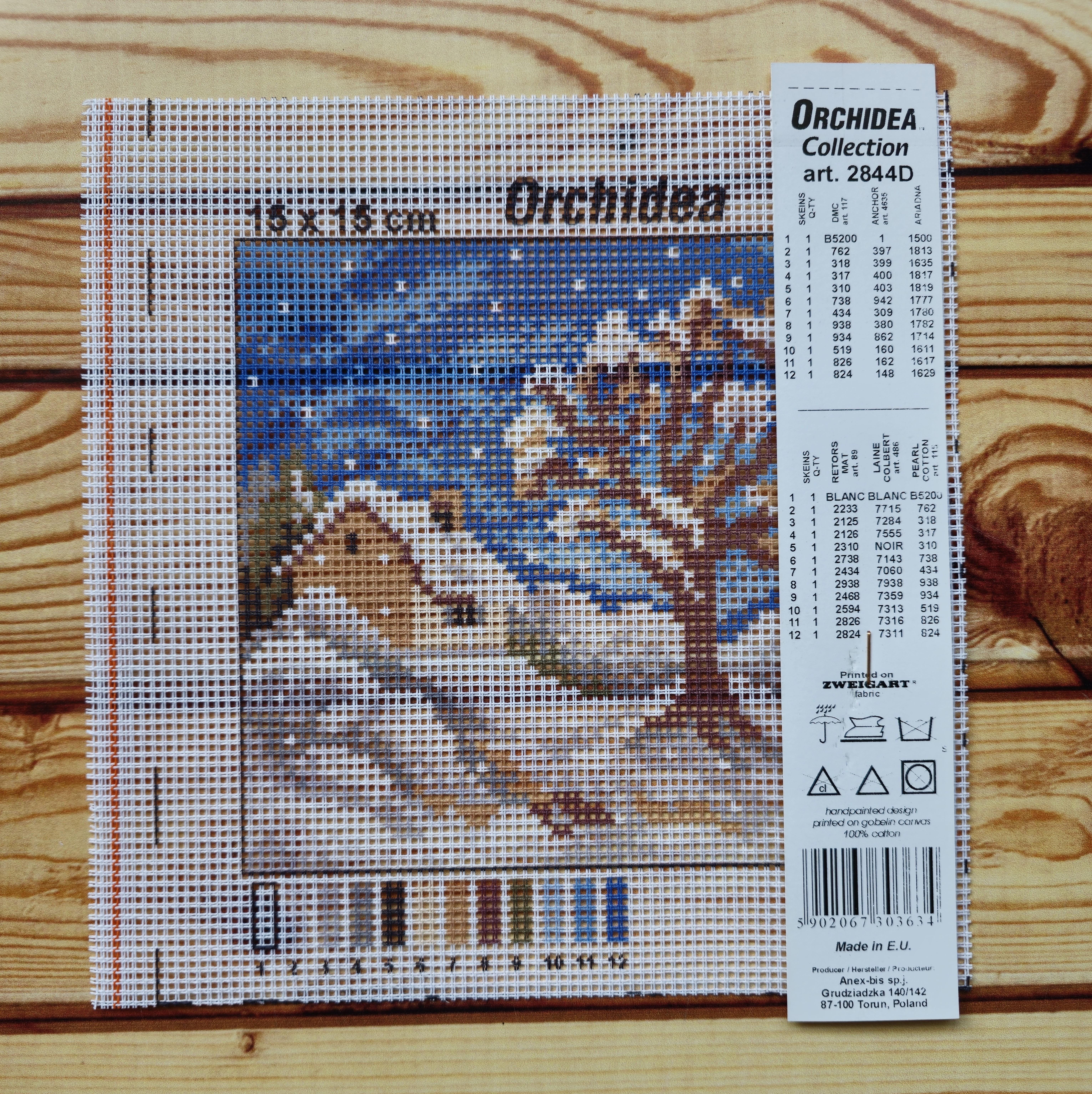 Orchidea Goblen 2844D 15x15