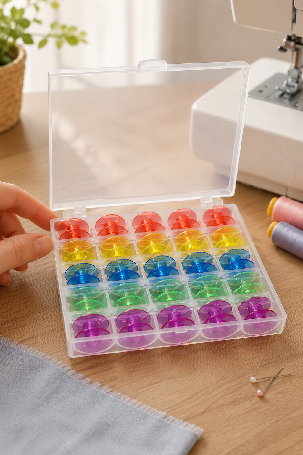 Renkli Plastik Masura Seti 25li, Ev Tipi Renkli Boş masuralar