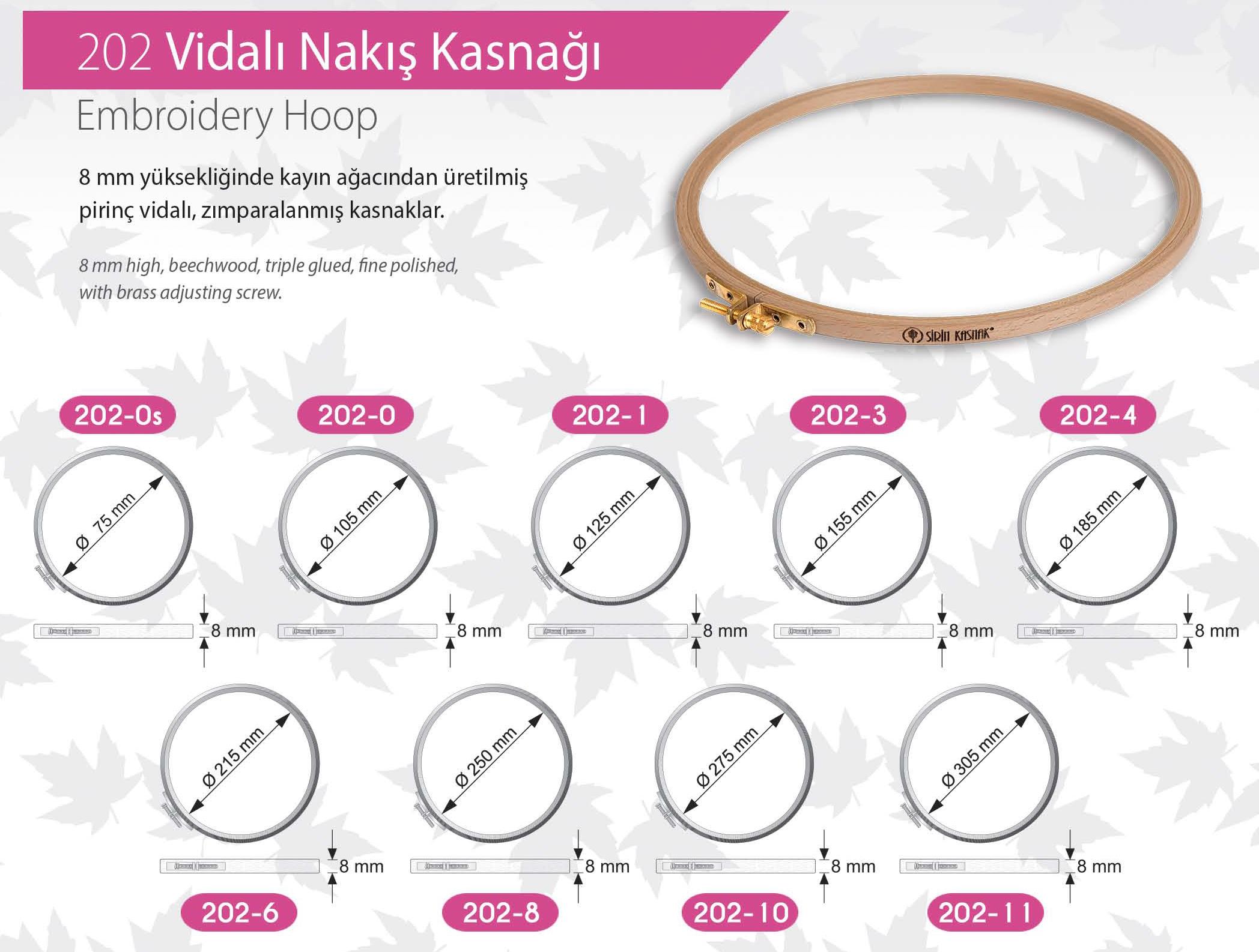 ŞİRİN VİDALI KASNAK 202 SERİSİ 8mm
