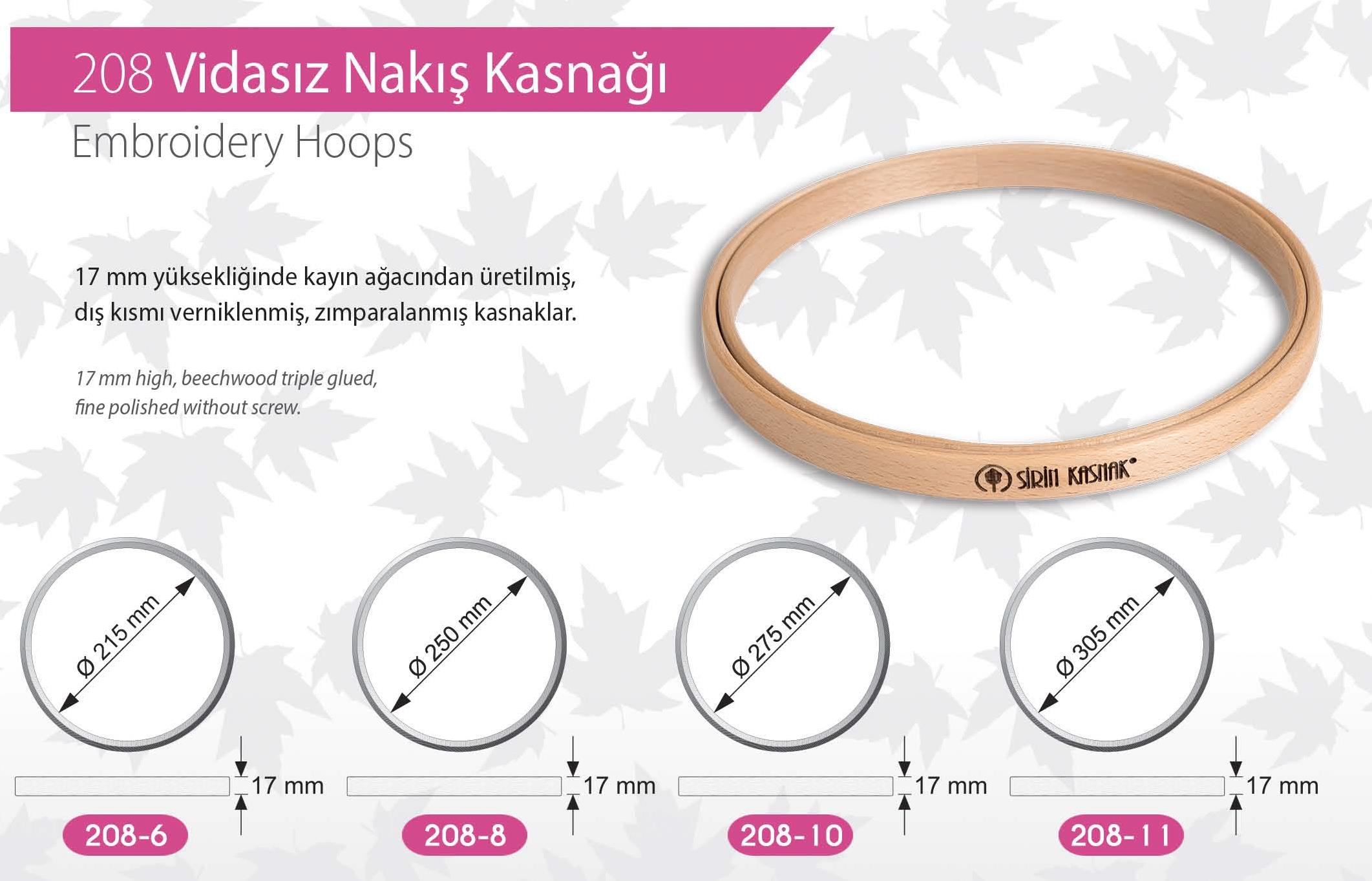 ŞİRİN VİDALI KASNAK 208 SERİSİ 17mm