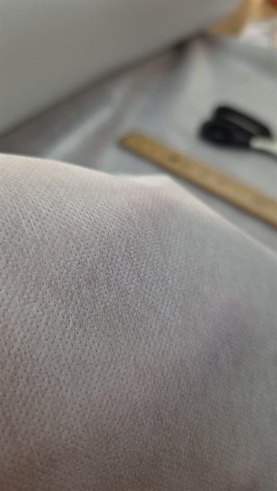 55gr Kağıt Tela 90cm En, Beyaz Hobi Telası, Ütü ile Kolay Yapışır, Elbise, Çanta Telası 1 Metre