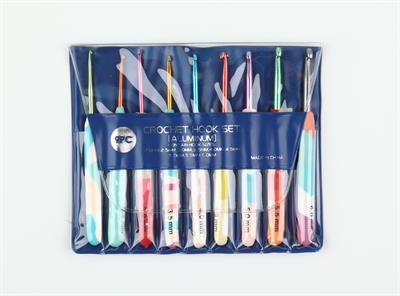 9lu Tığ Seti - Sulu Boya Desenli