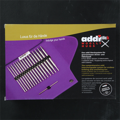 Addi Click Wolly Hugs Değiştirilebilir Misinalı Şiş ve Tunus Tığ Seti