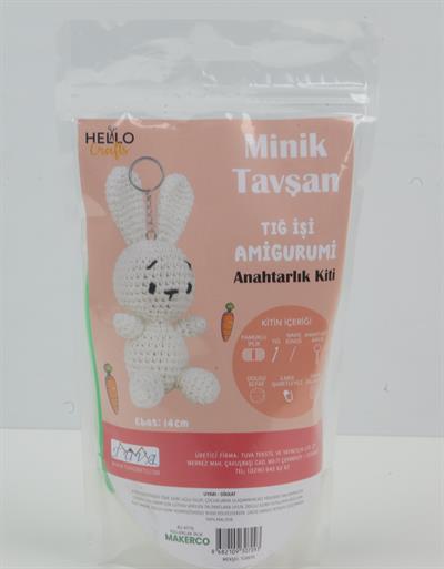 AMİGURİMİ ANAHTARLIK KİTİ MİNİK TAVŞAN
