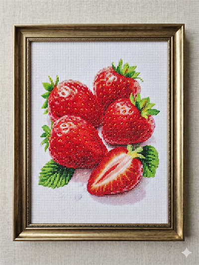 Boncuk İşleme Kiti  30 x40 Beş Çilek