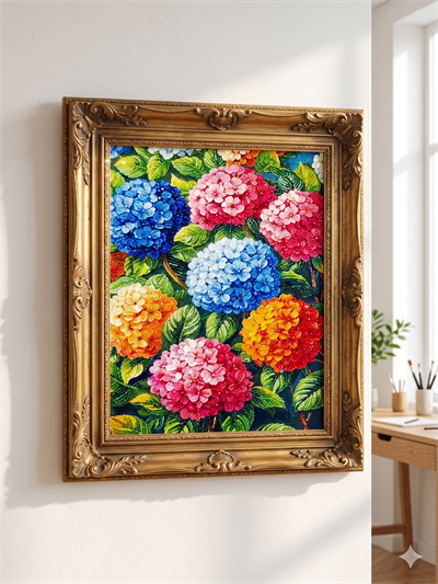 Boncuk İşleme Kiti  30 x40 Renkli Ortanca