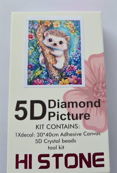 Boncuk İşleme Kiti  30 x40 Sevimli Kirpi