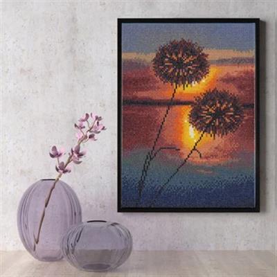 Diamond Dotz Akşam Gölü - 35x25 cm