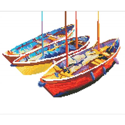 Elmas Mozaik Tablo Düş Tekneleri – 47 x 38,1 cm