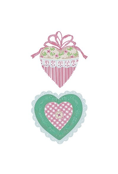 Diamond Dotz Elmas Mozaik Tablo Işıldayan Kalpler – 20 x 40 cm