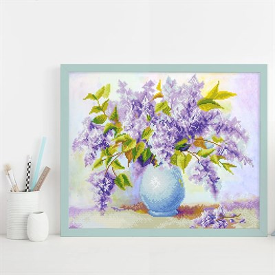 Elmas Mozaik Tablo Leylak Parfümü – 41,9 x 52,1 cm