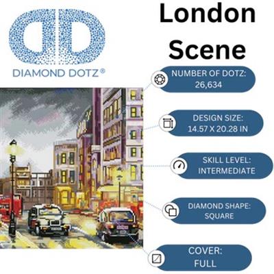 Dmnd Dotz Londra Manzarası - 52x37 cm