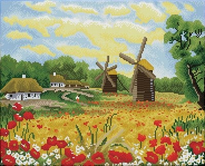Diamond Dotz Yel Değirmeni Günleri – 52,1 x 41,9 cm
