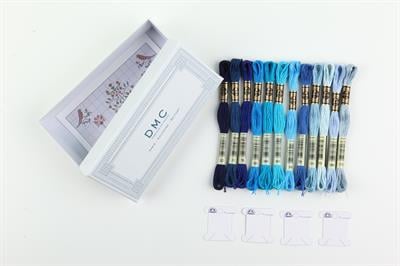 Dmc Kutu Hediyeli Muline İplik Seti - Mavi Renkler