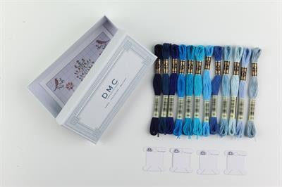 Dmc Kutu Hediyeli Muline İplik Seti - Mavi Renkler