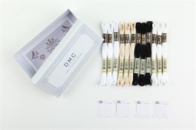 Dmc Kutu Hediyeli Muline İplik Seti Siyah-Beyaz-Ekru