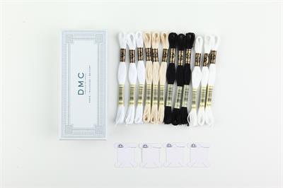 Dmc Kutu Hediyeli Muline İplik Seti Siyah-Beyaz-Ekru