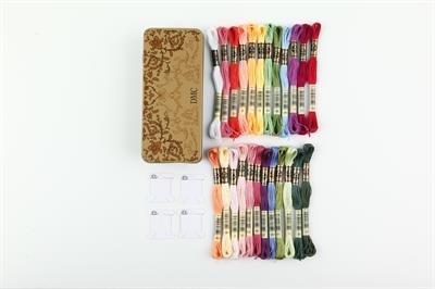 Dmc Karton Kutu Hediyeli Muline 24lü Set - Çiçek Renkleri