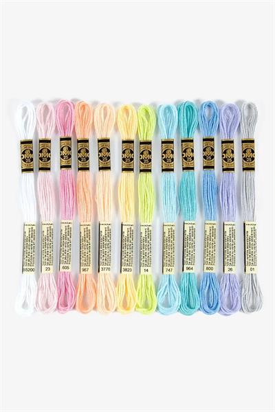 Dmc Kutu Hediyeli Muline12li Set - Pastel Renkler