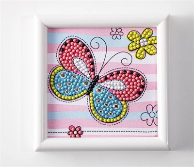 Elmas Mozaik Tablo 10.2 cm x 10.2 cm Paten Ayakkabı Boncuk Yapıştırma Kiti - Çerçeveli