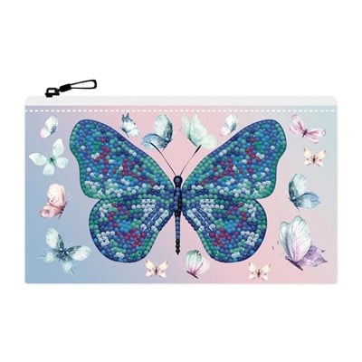 Elmas Mozaik Tablo 19.1-x-10.9cm Kelebek Desenli Cüzdan Boncuk Yapıştırma Kiti