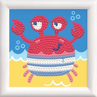 Elmas Mozaik Tablo 9.5 x 9.5cm Yengeç Boncuk Yapıştırma Kiti - Çerçeveli