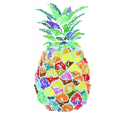 Elmas Mozaik Tablo Ananas Şoku – 39 x 28 cm