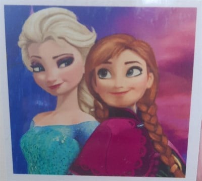 Elmas Mozaik Tablo, Elmas Puzzle Kiti Elsa ve Anna 30x30cm 