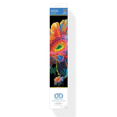 Elmas Mozaik Tablo Neon Gerbera – 46 x 36 cm