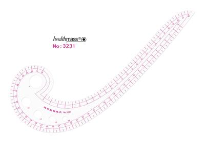 Fransız Eğrisi Moda Tasarım Cetvelleri - 7 Çeşit Riga Cetvel