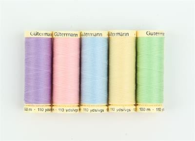 Gutermann %100 Polyester 100m Dikiş İpi Pastel Renkler Set